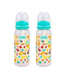 Small Wonder Admire Baby Feeding Bottle (Pack of 2), 250 ML, Green