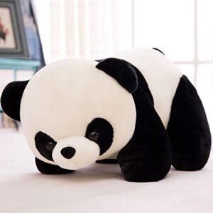 Black,White Panda Stuffed Soft Plush Toy Love Girl (Size: 40 cm)
