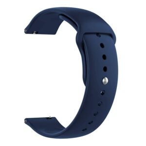 JBJ Soft Silicone 19mm Smartwatch Strap Metal Button Compatible with Noise Colorfit Pro 2/Oxy/Pulse/Beat, Boat Storm Smart