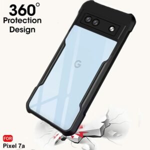 JBJ TPU+PC Shockproof Crystal Clear Back Cover Case For Google Pixel 7A, 360 Degree Protection, Protective Design,