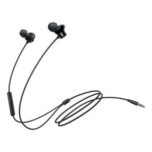 OnePlus Nord Wired Earphones with mic, 3.5mm Audio Jack, Enhanced bass with 9.2mm Dynamic Drivers, in-Ear Wired Earphone - Black