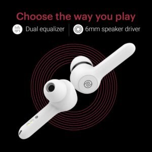 Noise Buds VS201 V2 in-Ear Truly Wireless Earbuds with Dual Equalizer | Total 14-Hour Playtime | Full Touch Control | with Mic |