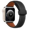 OMI  Leather Band Compatible with Apple Watch 49 mm, 45 mm, 44 mm, 42 mm Magnetic Clasp Adjustable Strap Compatible for