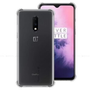 JBJ Flexible Shockproof Thermoplastic Polyurethane Back Cover for OnePlus 7 (Transparent)