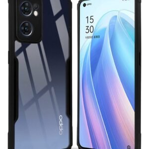 JBJ Back Cover Case for Oppo Reno7 5G | Reno 7 5G (Crystal Glass Back | Camera Protection | Shockproof Bumpers | Professional
