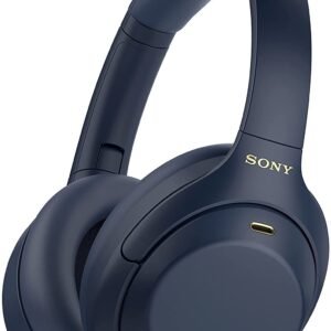 Sony WH-1000XM4 Industry Leading Wireless Noise Cancellation Bluetooth Over Ear Headphones with Mic for Phone Calls, 30 Hours Battery Life, Quick Charge, AUX,Touch Control and Alexa Voice Control-Blue