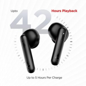 boAt Airdopes 141 Bluetooth Truly Wireless in Ear Headphones with 42H Playtime,Low Latency Mode for Gaming, ENx Tech, IWP, IPX4