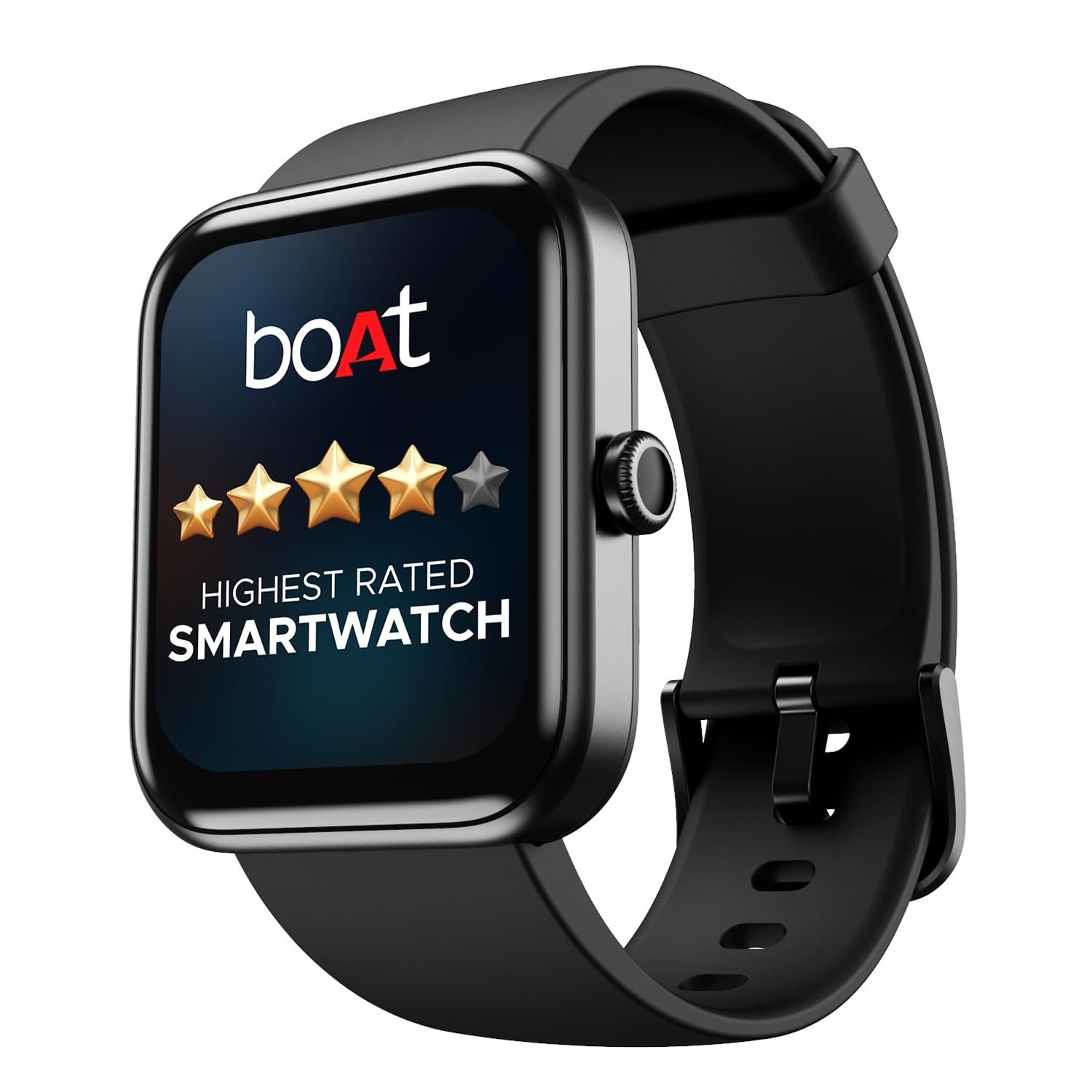 boAt Xtend Smart Watch with Alexa Built-in, 1.69” HD Display, Multiple Watch Faces, Stress Monitor, Heart & SpO2 Monitoring,