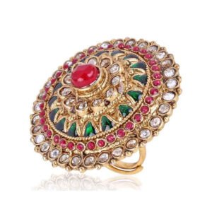 Fashion Gold Plated Ring for Women (Multicolor, 6683r)