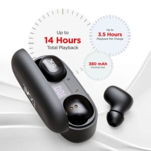 boAt Airdopes 121v2 in-Ear True Wireless Earbuds with Upto 14 Hours Playback, 8MM Drivers, Battery Indicators, Lightweight