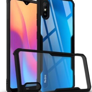 JBJ Hard PC Crystal Bumper Shockproof Back Cover Case for Xiaomi Mi Redmi 9A with Camera Protection (Matte Black)
