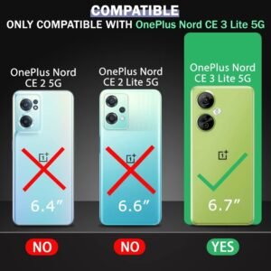 JBJ Shockproof Crystal Clear Back Cover Case for OnePlus Nord CE 3 Lite 5G | 360 Degree Protection | Protective Design |
