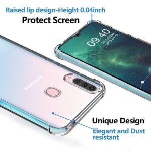 JBJ Samsung Galaxy A20s - Soft Silicone Shockproof JBJ Back Cover in Transparent[Air Cushion Technology]-for Samsung Galaxy