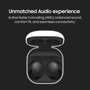 Samsung Galaxy Buds 2 | Wireless in Ear Earbuds Active Noise Cancellation, Auto Switch Feature, Up to 20hrs Battery Life, (Graphite)