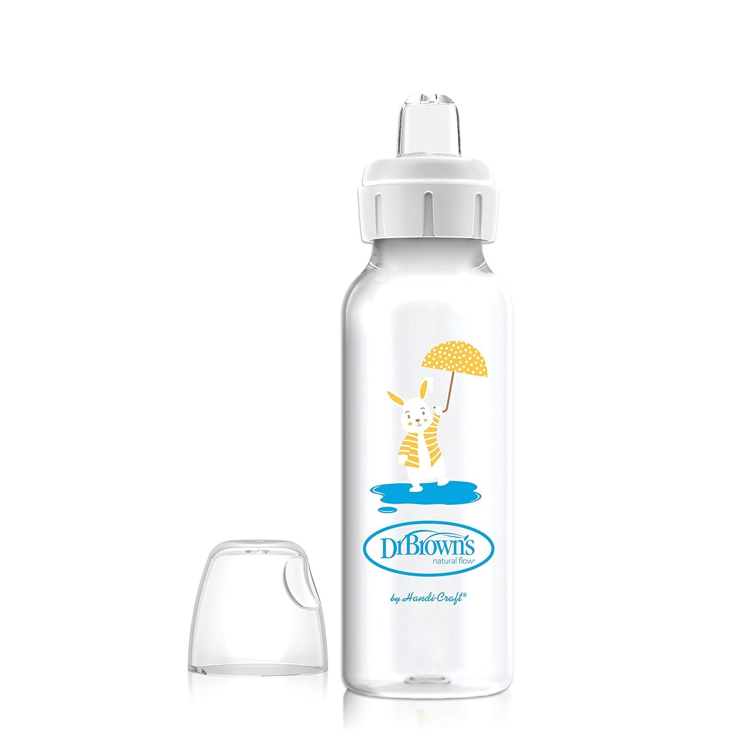 Dr. Brown’s Narrow Options+ Sippy Spout Baby Bottle, 8 oz, Bunny
