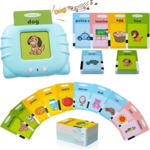 Talking Baby Flash Cards Educational Toys for 2 3 4 Years Old, Learning Resource Electronic Interactive Toys for