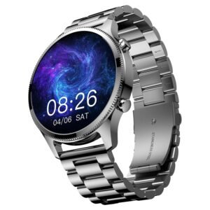 Noise Halo Plus Elite Edition Smartwatch with 1.46" Super AMOLED Display, Stainless Steel Finish Metallic Straps, 4-Stage Sleep