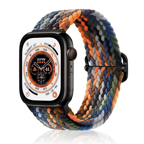 OMI Compatible with Apple Watch Straps 45mm 44mm 42mm 49mm and 41mm 40mm 48mm, Solo Loop Nylon Braided Replacement Band for