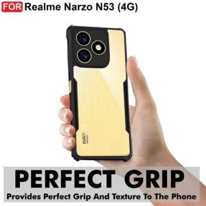JBJ Realme Narzo N53 (4G) Case Back Cover Shockproof Bumper Crystal Clear | 360 Degree Protection TPU+PC | Camera Protection |