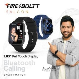 Fire-Boltt Falcon 1.83" Bluetooth Calling Smartwatch, 100+ Sports Modes, Built in Mic & Speaker, IP67 Rating Water Resistant