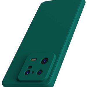 OMI Lens Protective Flexible Back Cover for Xiaomi 13 PRO (5G) | Slim Silicone with Soft Lining Shockproof Full Body
