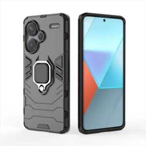 OMI Back Cover For Redmi Note 13 Pro Plus | Dual Layer Armor Defender Full Body Protective + PC Hybrid Kickstand