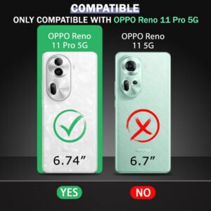 OMI Liquid Silicon Back Cover Case for Oppo Reno 11 PRO 5G | Shockproof Military Grade Protection | Micro-Fibre Cloth On