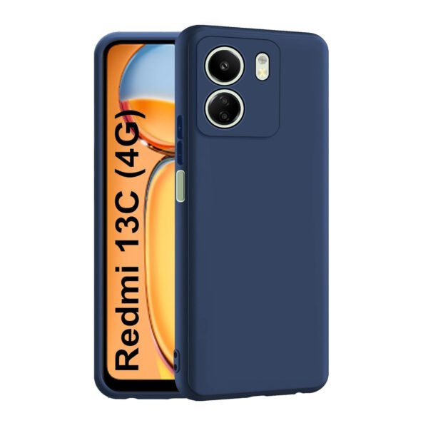Redmi 13C (4G) Back Cover | Camera Bump Protection & Inner Velvet Fabric Lining | Ultra Slim Matte Soft Rubberised Case