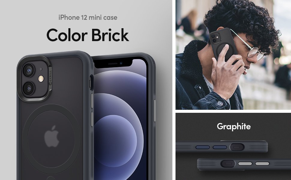 CYRILL iPhone 12 mini (2020) Color Brick - Graphite