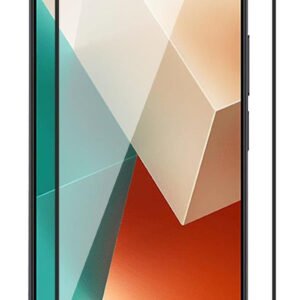 OMI Tempered Glass for Redmi Note 13 5G, Redmi Note 13 Pro 5G (Super X) (6.67 Inch) (Black) with Edge to Edge