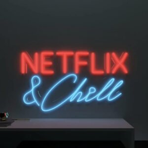 OMI  Netflix & Chill Neon Led Light For Room Wall Neon Light Neon Light For Room Wall (10 X 18 Inches)