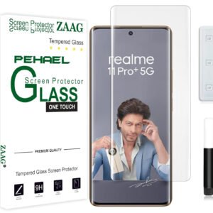 OMI - Pack 1 – Realme 11 Pro Plus 5G Tempered Glass Screen Protector, UV Glass Full Adhesive [Liquid Technology][Fingerprint