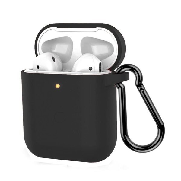 Protective Silicone 360° Cover Case with Buckle Designed for Realme Buds Air Neo (Black)