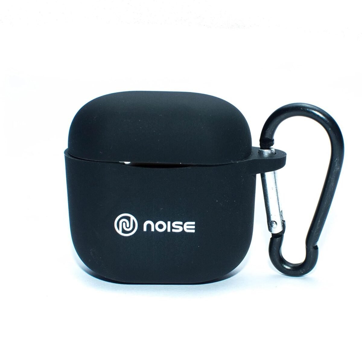 Pouch for Noise Air Buds Mini Protective Soft Silicone Case Cover with Hook (Cover Only) (Black)
