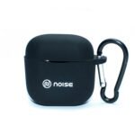 Pouch for Noise Air Buds Mini Protective Soft Silicone Case Cover with Hook (Cover Only) (Black)