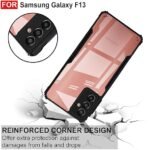 Eagle Back Case Cover for Samsung Galaxy F13 4G (Polycarbonate, Thermoplastic Polyurethane_Matte Black) Eagle