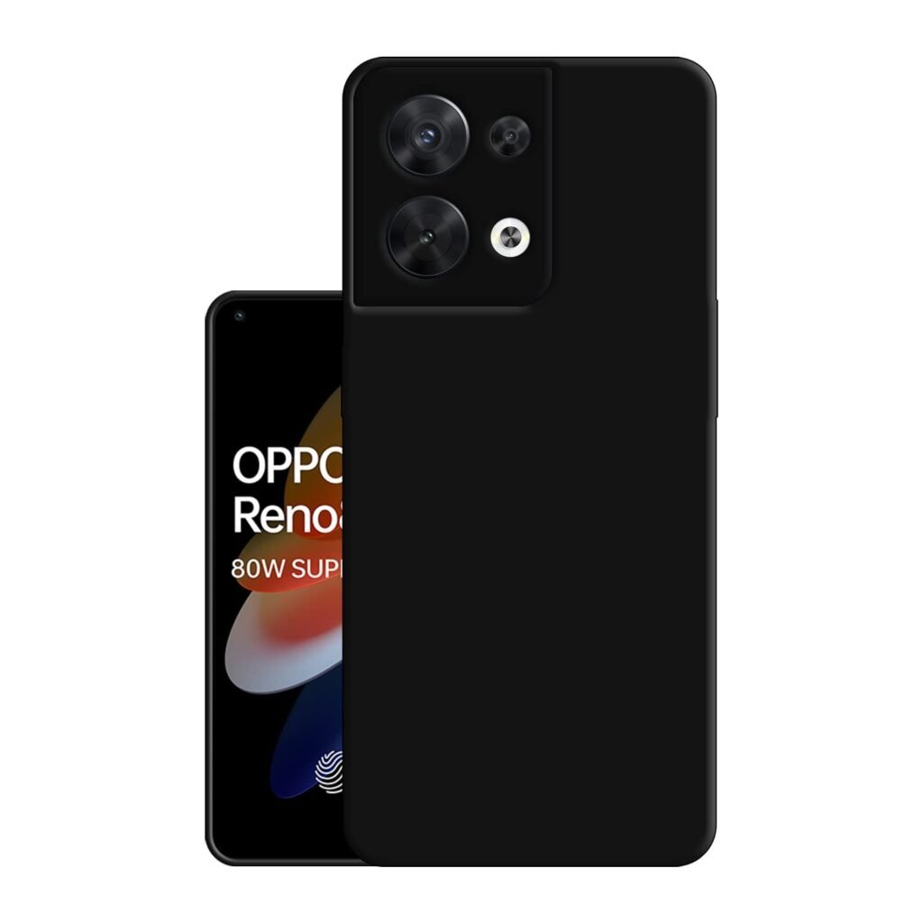 Back Case Cover for Oppo Reno 8 5G - Silicone Black