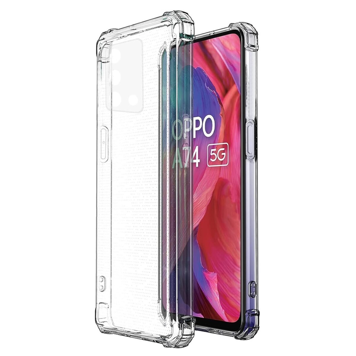 Mobile Back Cover Silicone (Oppo-A74(5G)-TPU-Clear) for Oppo A74 (5G) | (Transparent)