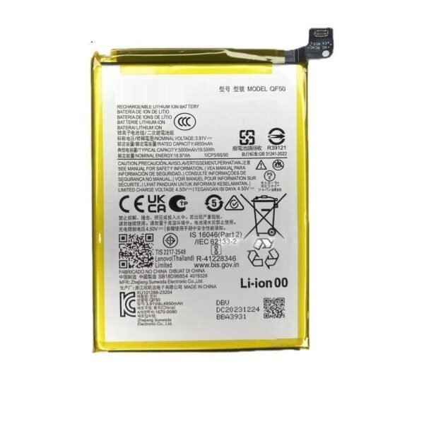 Original Batery QF50 for Motorola Moto G34 5G (XT2363) / Moto G04 (XT2421) Smartphone | Fast Charging Support, 100% Back Up, Guaranteed High Performance