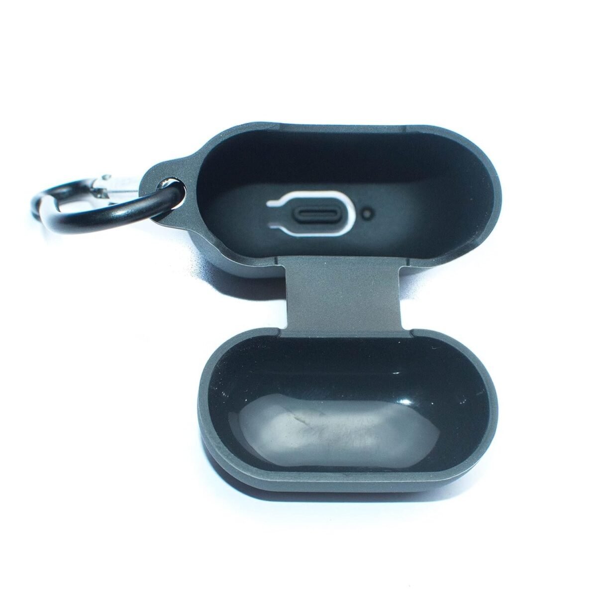 Pouch for Noise Air Buds Mini Protective Soft Silicone Case Cover with Hook (Cover Only) (Black)
