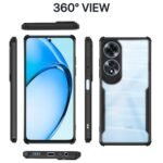 Oppo A60 4G Back Cover | Crystal Clear Transparent Back | Ultra Hyrbid | Full Camera Protection (Black)