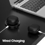 Earphone Case Cover Compatible for Samsung Galaxy Buds Live, Soft Silicone Skin Case Cover Shock-Absorbing Protective
