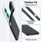 Oppo A58 5G Back Case Silicon Soft Gel Rubber Cover (Black)