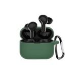 Pouch for Noise Air Buds+ / Noise Air Buds Plus (colour Green) Shockproof Dustproof 360 Protective Soft Silicone Case Cover with