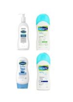 Cetaphil Baby Massage Oil, 200ml and Cetaphil Baby Shampoo, 200ml | Restoraderm Skin Restoring Body Wash, 295 Ml | Shampoo & Wash, White, Chamomile, 230 ml (Pack Of 4)