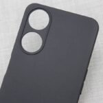 Back Cover for Oppo A58 5G (Shock Proof Silicon Black)