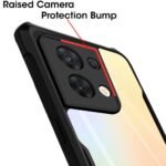 Back Cover Eagle Case Hard PC Back Transparent Shock Proof Rubberized Case for (Oppo Reno 8 Pro)