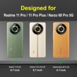 Back Case Cover for Realme 11 Pro Plus 5G (Silicone, Thermoplastic Polyurethane_Black)
