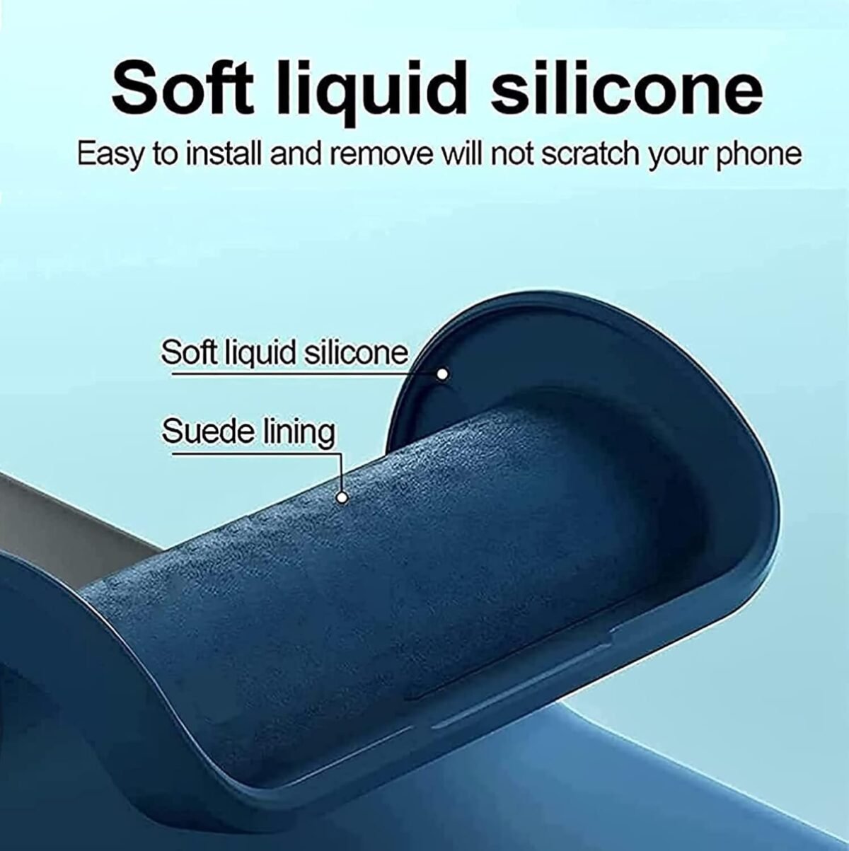 Back Cover for Oppo Reno 8 PRO (5G), Slim (Silicone Blue)
