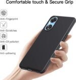Soft Silicon Back Cover for Oppo F23 5G | Matte Finsih | Camera Protection Back Case for Oppo F23 5G (Black)